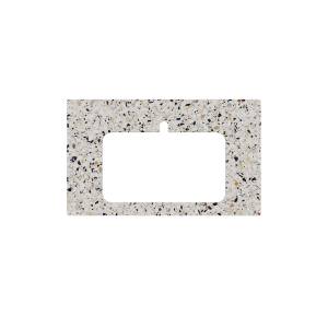 Столешница Kerama Marazzi Бричиола KM6012G0471RP80Ir2 белый натуральный, 80 см