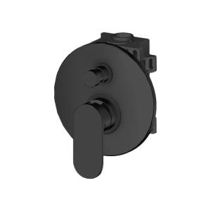 Смеситель для ванны Gattoni H2Omix7000 7003470N0.CH встроенный, на 2 выхода с GBOX, Nero Opaco