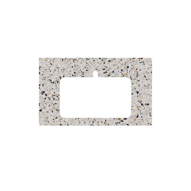 Столешница Kerama Marazzi Бричиола KM6012G0471RP80Ir2 белый натуральный, 80 см