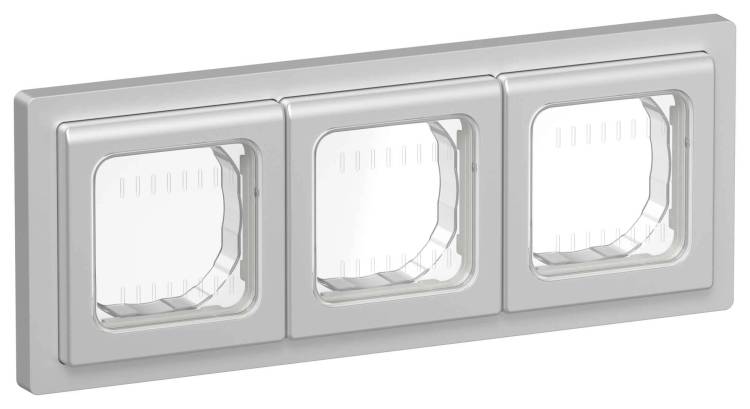 Рамка 3-постовая IEK Flite FI-M30-32-55-K47 алюминий