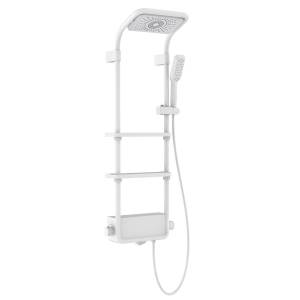 Душевая система AQUAme AQM8003W белая, с термостатом