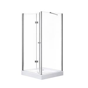 Душевой уголок Cezares ELENA-W-ASH-1-100/80-C-Cr профиль хром, стекло прозрачное, 100x80x195