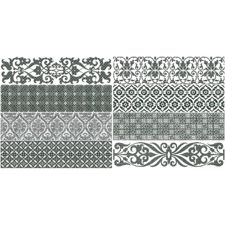 Керамогранит Gaya fores Bricktrend Deco White 8.15x33.15