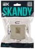 Розетка компьютерная RJ45 IEK Skandy SK-K10-2-K10 бежевый фото 2