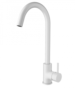 Смеситель для кухни Wonzon & Woghand WW-A21102-MW белый матовый