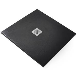 Поддон для душа Starohome Solid 1237473 черный матовый, 90x90