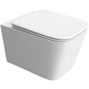 Унитаз подвесной BelBagno Due-tor BB5171CH-TOR/SC безободковый, с сиденьем микролифт