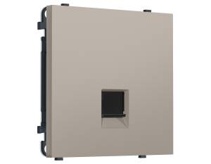 Комплект механизма компьютерной розетки Ambrella Volt Sigma MS372010 серо-бежевый матовый