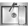 Мойка кухонная Melana ProfLine R6050H с коландером, сатин