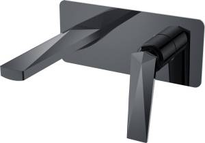 Смеситель для раковины Boheme Venturo 375-SGM С ВНУТРЕННЕЙ ЧАСТЬЮ shine gun metall