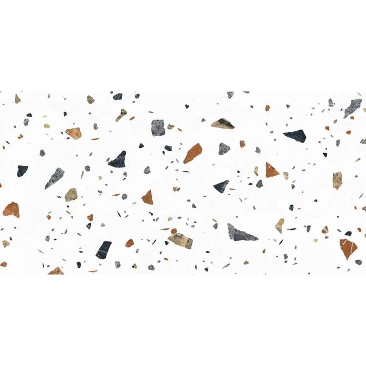 Керамогранит Laparet Terazzo Bianco Цветной Матовый Карвинг 60x120