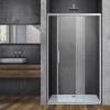 Душевая дверь в нишу Vincea Soft VDS-3SO160CL профиль хром, стекло прозрачное, 1600
