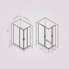 Душевой уголок Am.Pm Gem W90G-403-120280-MT профиль хром, стекло прозрачное, 120x80 фото 8