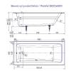 Чугунная ванна Delice Parallel DLR220506R 180x80, с ручками, без ножек фото 5