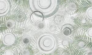 3D Фотообои Artegrafico «Парящие круги» MN-021 акварель