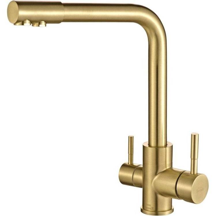 Смеситель для кухни Zorg Steel Hammer SH 801 Inox Bronze PVD