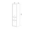 Шкаф-пенал Iddis Torr 40 TOR40W0i97 подвесной, белый матовый фото 6