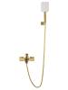 Смеситель для ванны Wonzon & Woghand WW-88037072-BG с душем, брашированное золото фото 2