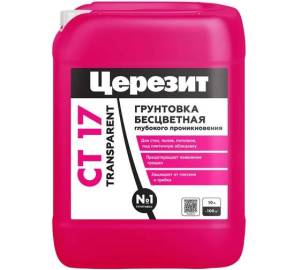 Грунт универсальный Ceresit CT 17 Transparent прозрачный 10 л