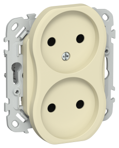 Розетка 2-местная IEK Flite FI-R20-10-K87 навахо