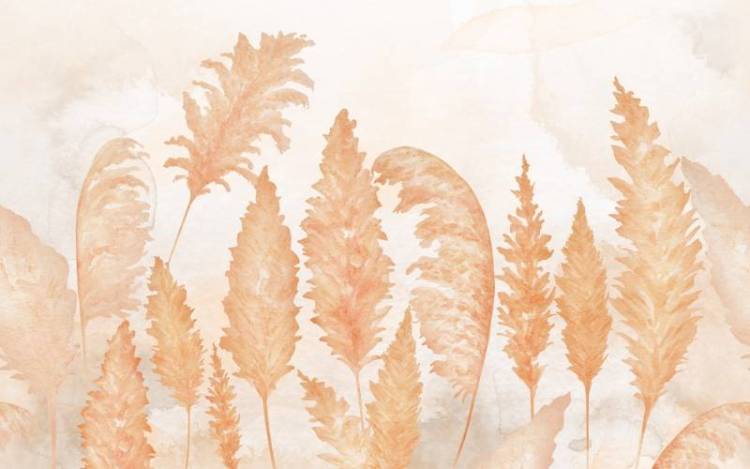 3D Фотообои Artegrafico «Акварельные колосья» NJ-036 акварель