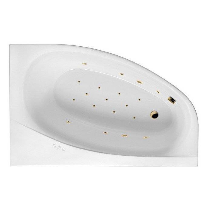 Акриловая ванна Excellent Kameleon RELAX WAEX.KMP17.RELAX.GL 170x110 правая, золото