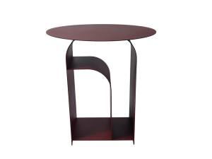 Стол журнальный Stool Group Arwel MT-140 DB-032 бордовый, металл 38.5x38.5x42.5
