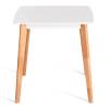 Стол обеденный Tetchair Claire 21288 белый, ножки натуральный 110(140)x75x75 фото 4