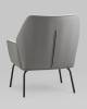Кресло Stool Group Харви QH-8312K 263-10+b XC309-8 бежевая рогожка, с серой экокожей фото 6