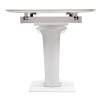 Стол Bradex Home Flame RF 0425 керамогранит белый мрамор, белый 116(155)x80x75 фото 10