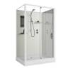 Душевая кабина Niagara Standart ST100/80/15Q/BK профиль белый, стекло прозрачное, 100x80x200