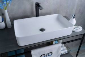 Раковина Gid Geométrico Wm9396 51189 белая матовая, 60x34x11