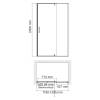 Душевая дверь в нишу Wasserkraft Spree 14P05 профиль никель, стекло прозрачное, 120x200 фото 3