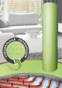 Подложка Solid Перфорированная Салатовая 2мм (рулон: 1.1x9.1=10 м2)