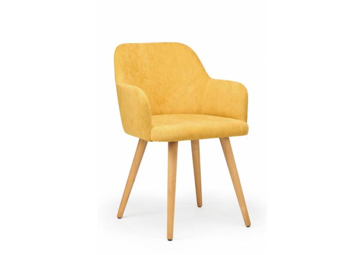 Деревянный стул Notta Инфини 631751 Горчичный (ocean 016) / светлое дерево