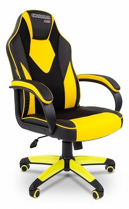 Кресло игровое Chairman Game 17 00-07028515, 7028515 Черный/Желтый