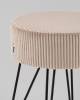 Пуф Stool Group Спейси vd-spacy-cl-cream бежевый, велюр рельефный фото 5