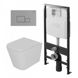 Комплект D&K Quadro DS1511606 кнопка хром
