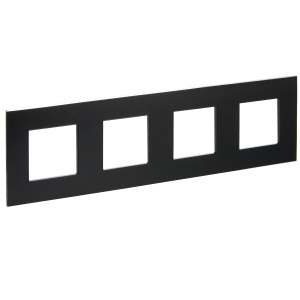 Рамка 4-постовая IEK Skandy SK-M42-M-K02 черный