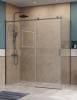 Душевой уголок BelBagno SOFT_CLOSE-2-AH-1-180/100-C-GM профиль оружейная сталь, стекло прозрачное, 180x100x200 фото 2