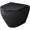 Комплект Am.Pm Spirit V2.0 IS49038.701700MB унитаз безободковый, с сиденьем микролифт, кнопка черная матовая фото 2
