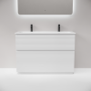 Тумба с раковиной Sancos Folk Floor напольная, 120x45x87, c двумя ящиками оснащенными доводчиками, Bianco фото 5