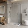 Душевой уголок BelBagno LUCE-AH-21-105/80-C-Cr профиль хром, стекло прозрачное, 105x80x195
