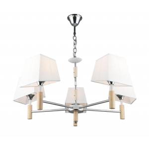 Подвесная люстра IMEX MD.4221-5-P-CH+WH