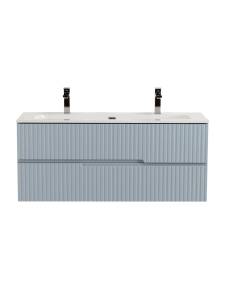 Тумба с раковиной Cezares Duet-N 120 голубой жемчужный, раковина CZR-8073-120-1-2