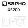 Крючок SAPHO X-ROUND, двойной,80x55x70 мм, хром фото 2
