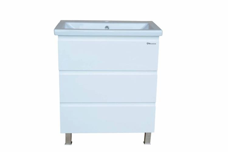 Тумба с раковиной Bellezza Асти 70 3 ящ. Белый