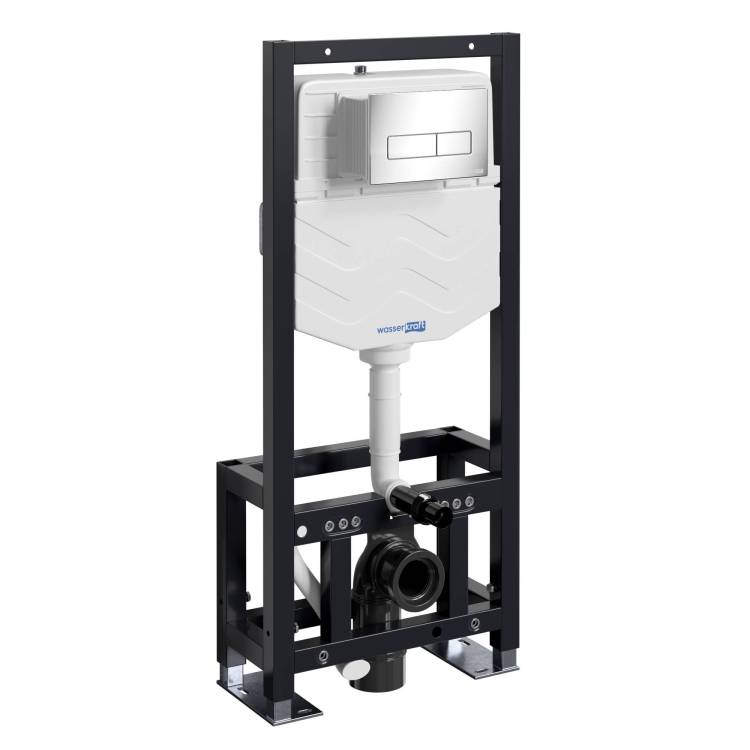 Система инсталляции для унитазов Wasserkraft Dill 61TLT.010.ME.CH03 клавиша хром
