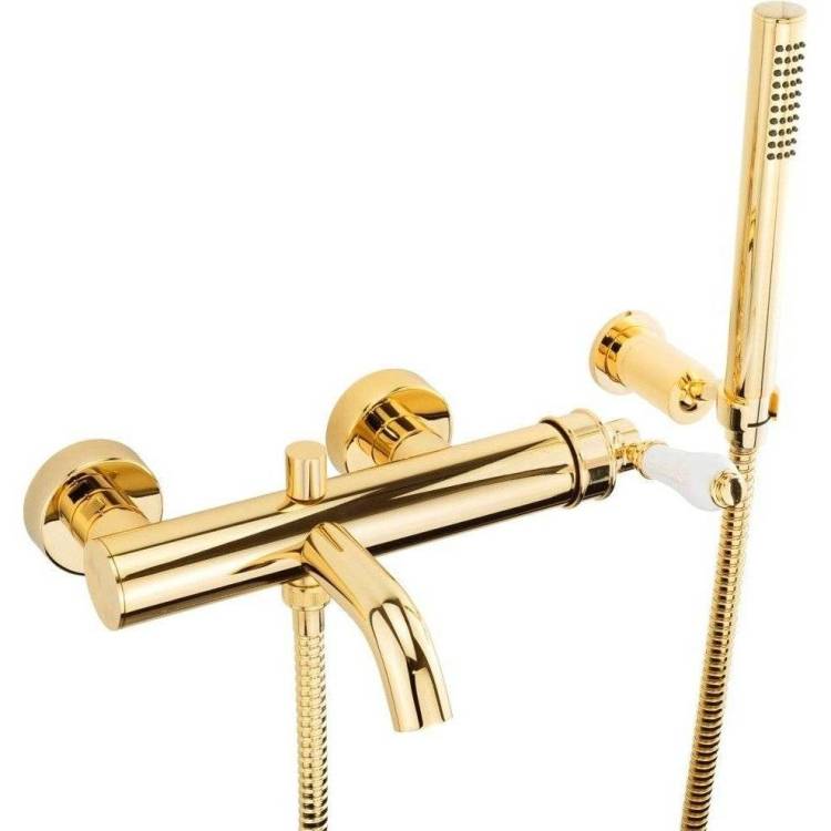 Смеситель для ванны Migliore Ermitage Mini 28590 белый, золото