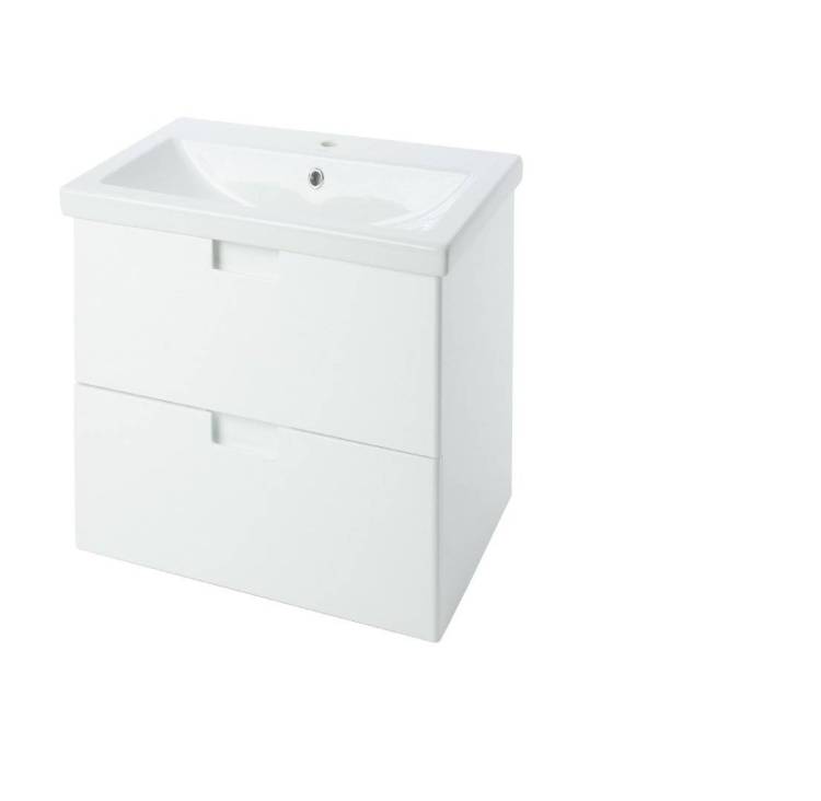 Тумба с раковиной Bellezza Пегас 50 2 ящ. Белый